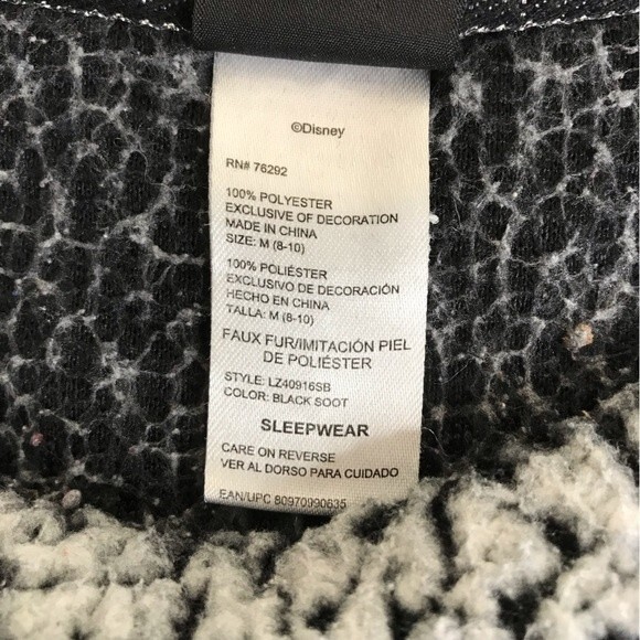 Disney Nightmare Before Christmas Jack Skellington Gray Sherpa Top Womens Medium - Picture 8 of 11